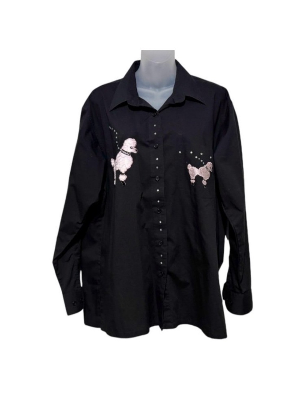 Pink Poodle Blouse by Hana